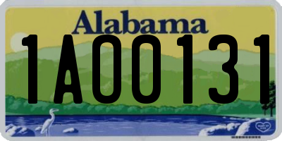 AL license plate 1AO0131