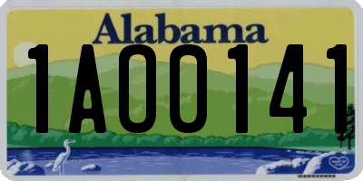 AL license plate 1AO0141