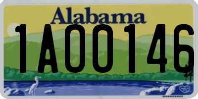 AL license plate 1AO0146