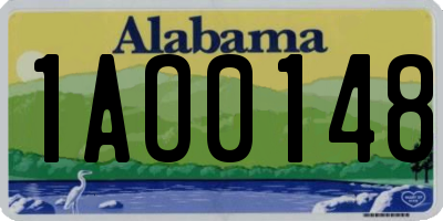 AL license plate 1AO0148