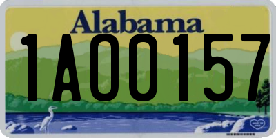 AL license plate 1AO0157