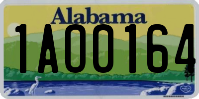 AL license plate 1AO0164