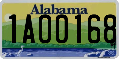 AL license plate 1AO0168