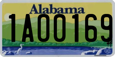 AL license plate 1AO0169
