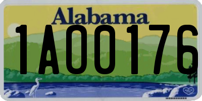 AL license plate 1AO0176