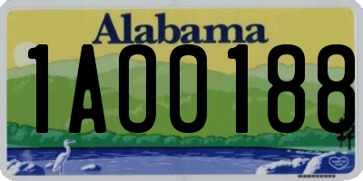 AL license plate 1AO0188