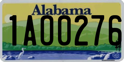 AL license plate 1AO0276