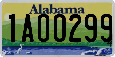 AL license plate 1AO0299