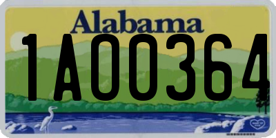 AL license plate 1AO0364