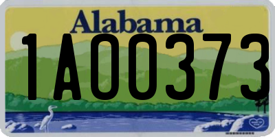 AL license plate 1AO0373
