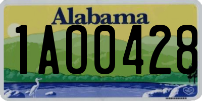 AL license plate 1AO0428