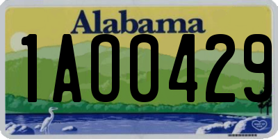 AL license plate 1AO0429