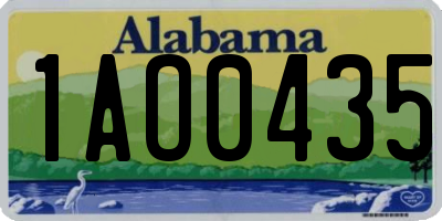 AL license plate 1AO0435