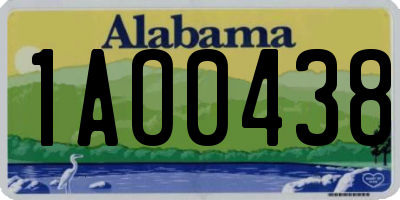 AL license plate 1AO0438