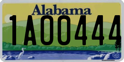 AL license plate 1AO0444