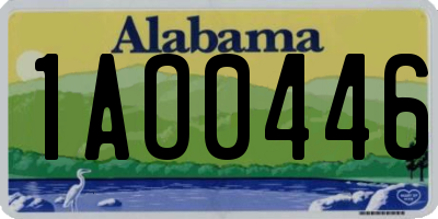 AL license plate 1AO0446