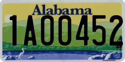AL license plate 1AO0452