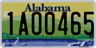 AL license plate 1AO0465