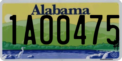 AL license plate 1AO0475