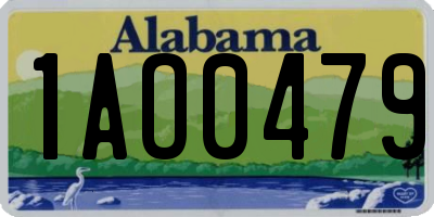 AL license plate 1AO0479