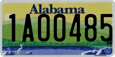 AL license plate 1AO0485
