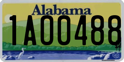 AL license plate 1AO0488