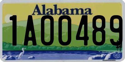 AL license plate 1AO0489