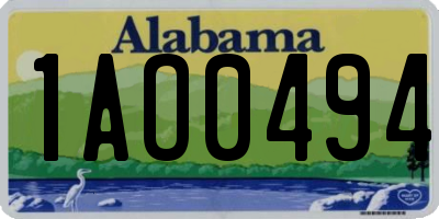 AL license plate 1AO0494
