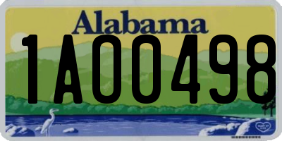 AL license plate 1AO0498