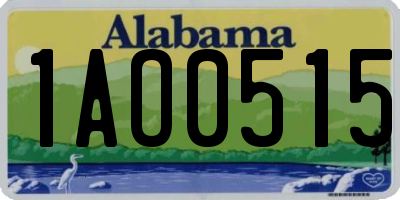 AL license plate 1AO0515
