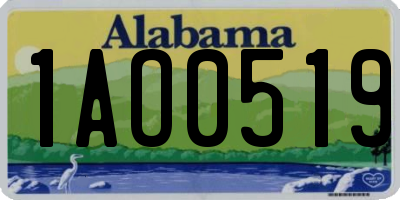 AL license plate 1AO0519