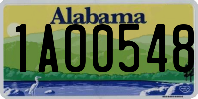 AL license plate 1AO0548