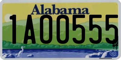 AL license plate 1AO0555
