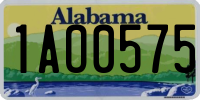 AL license plate 1AO0575