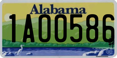 AL license plate 1AO0586