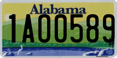 AL license plate 1AO0589
