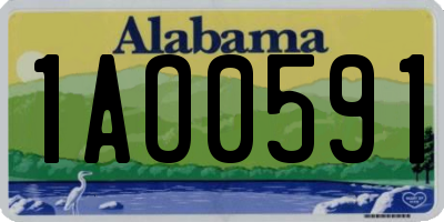 AL license plate 1AO0591