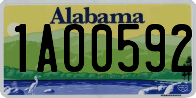 AL license plate 1AO0592