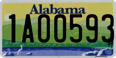 AL license plate 1AO0593
