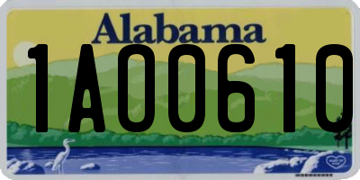 AL license plate 1AO0610