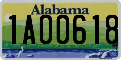 AL license plate 1AO0618