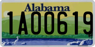AL license plate 1AO0619