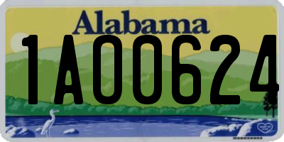 AL license plate 1AO0624