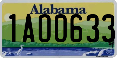 AL license plate 1AO0633