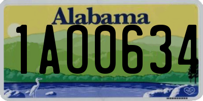 AL license plate 1AO0634