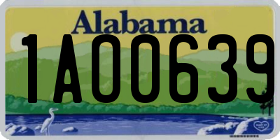 AL license plate 1AO0639