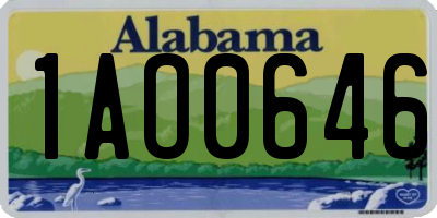 AL license plate 1AO0646
