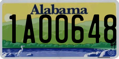AL license plate 1AO0648