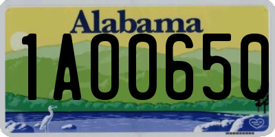 AL license plate 1AO0650