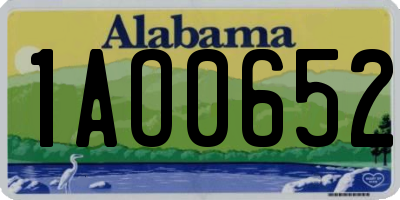 AL license plate 1AO0652